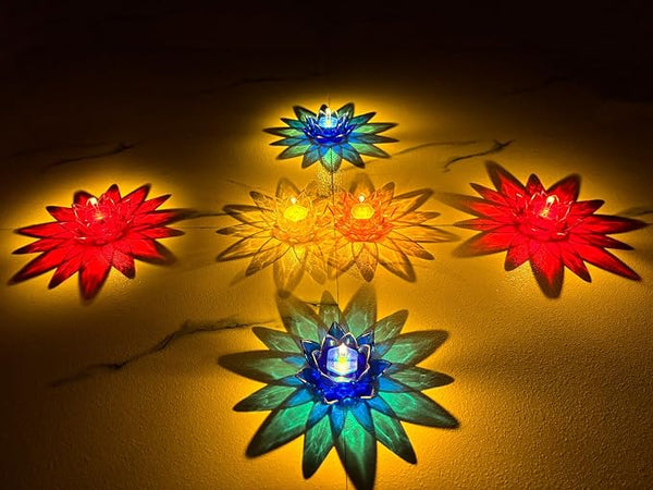 Lotus Reflection Diya(Pack of 12)