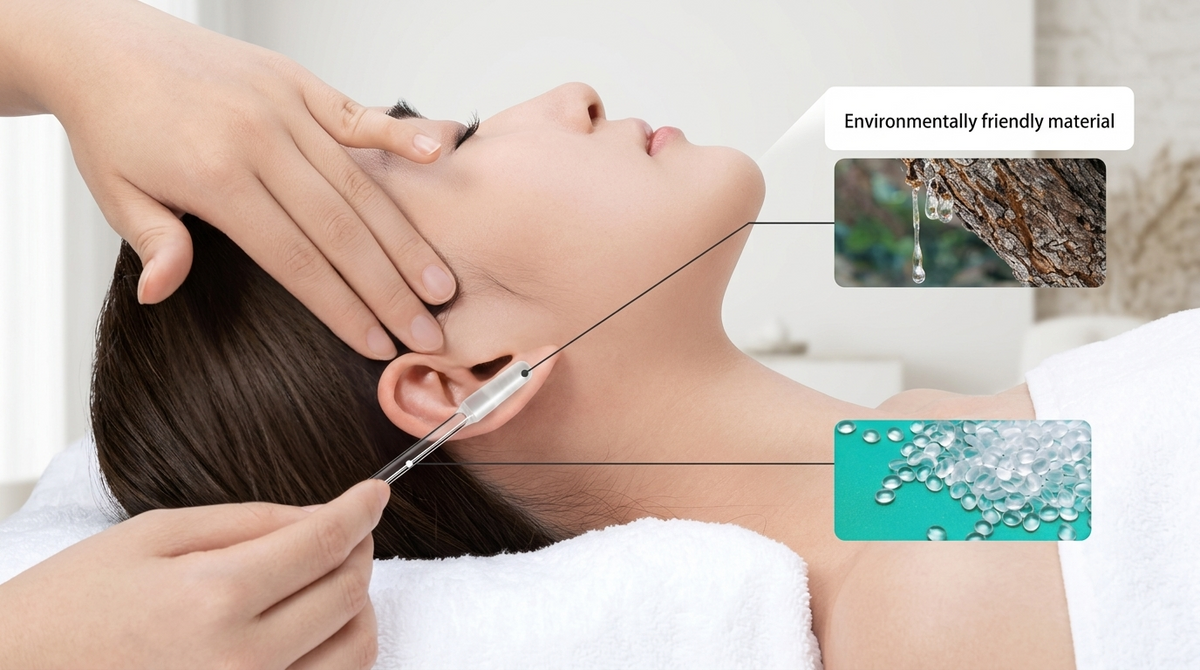 Reusable Sticky Ear Cleaner Set, 5-Piece Silicone Ear Wax Remover Sticks with Washable Tips for Adults & Kids