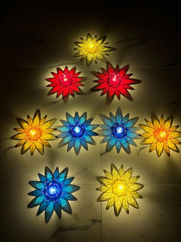 Lotus Reflection Diya(Pack of 12)