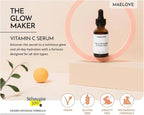 MAELOVE Hydrating Facial Serum with Vitamins C, E, Ferulic Acid and Hyaluronic Acid -1 Fl Oz/30ML (Pack of 1)